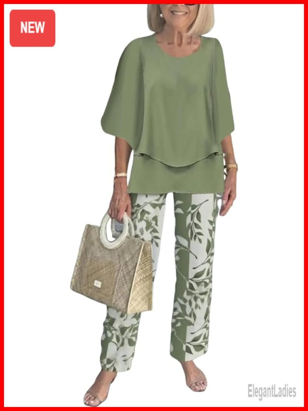 2 Piece Sets for Women, Travel Lounge Matching Sets, Casual Cruise Clothes, 3/4